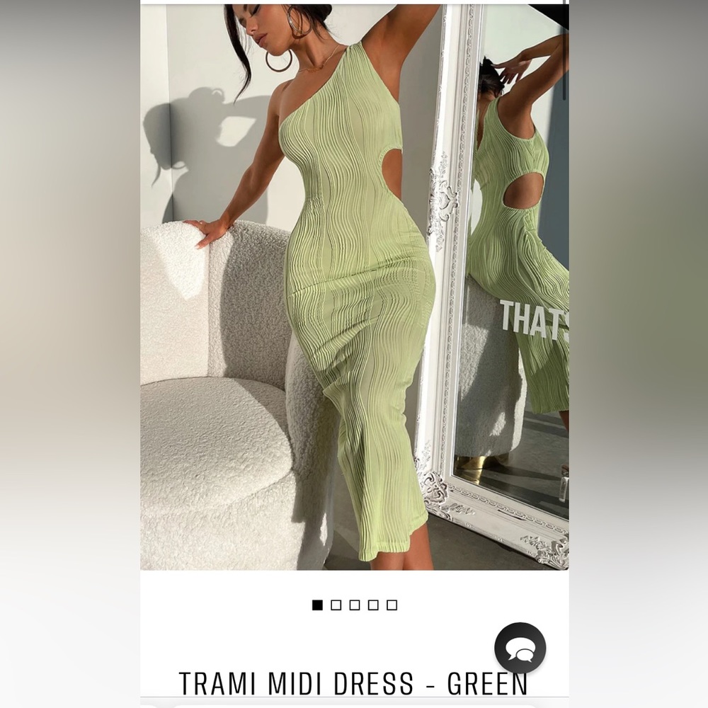 Thatsofetch Trami Midi Dress - Green
